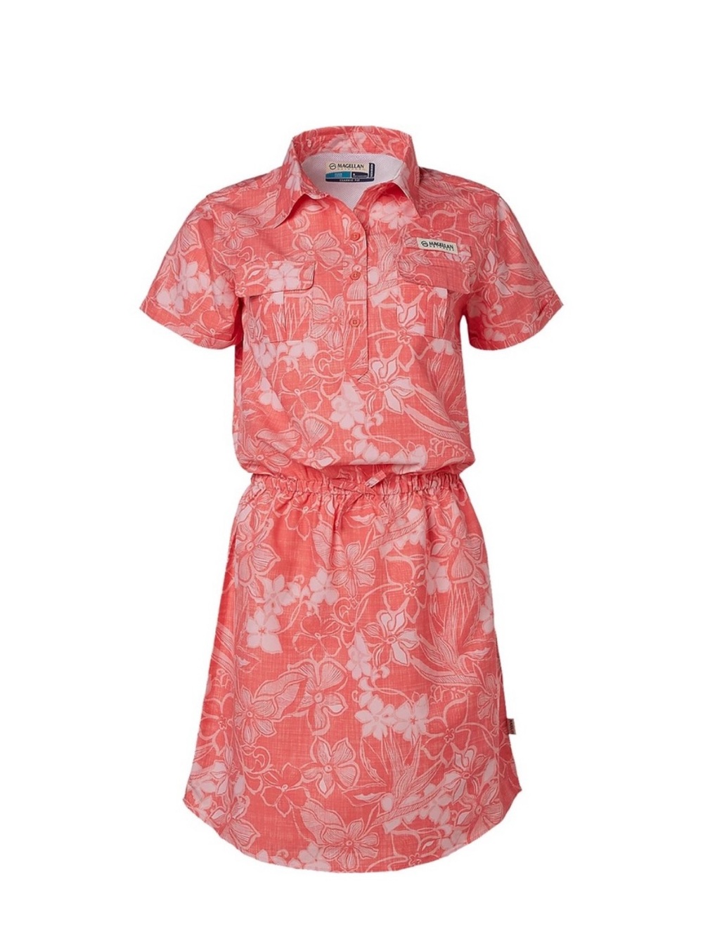 Magellan Outdoors Carson Lake Coral Printed UPF25
Fishing Dress Medium NWT